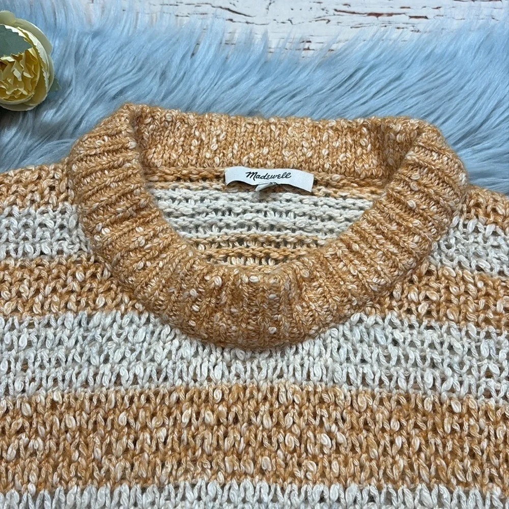 Madewell Baez Pullover Sweater in Stripe sz S